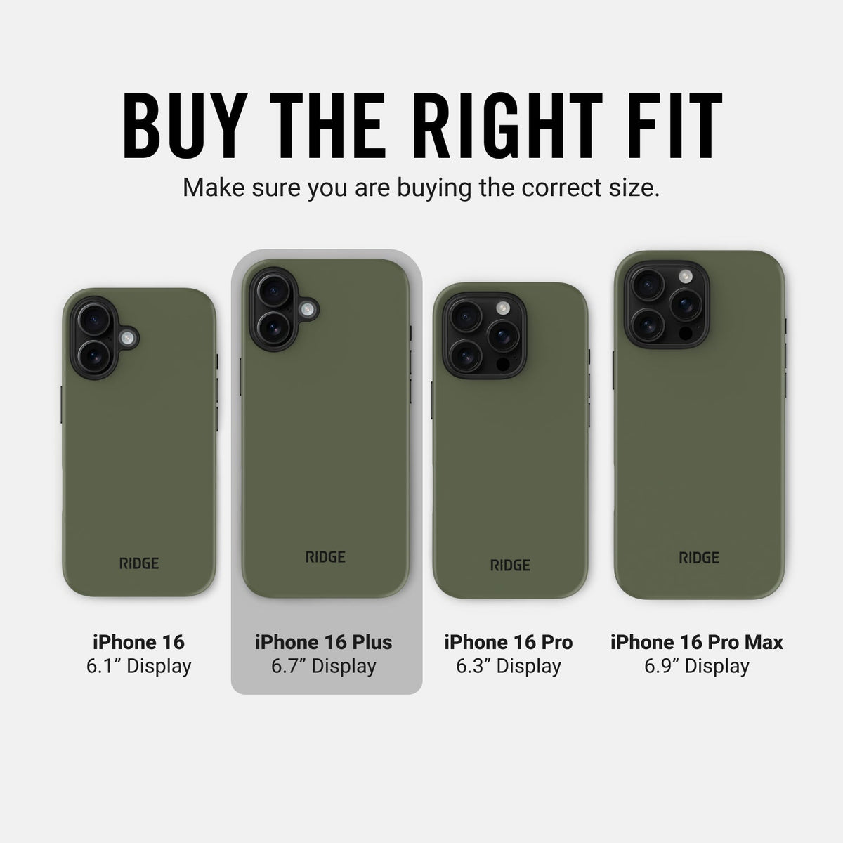 Everyday Phone Case - iPhone 16 Plus - Matte Olive - Image 10