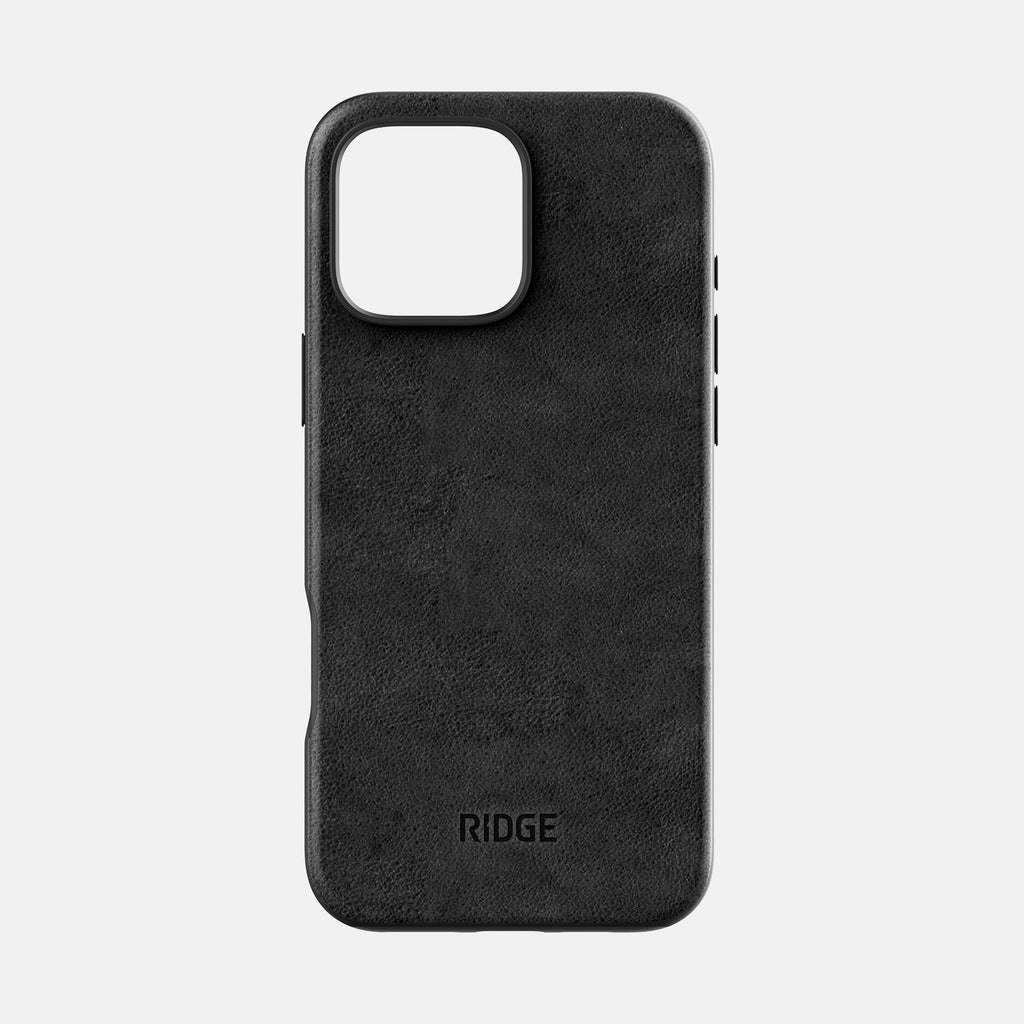 Everyday Phone Case - iPhone 16 Pro Max - Midnight Black Leather