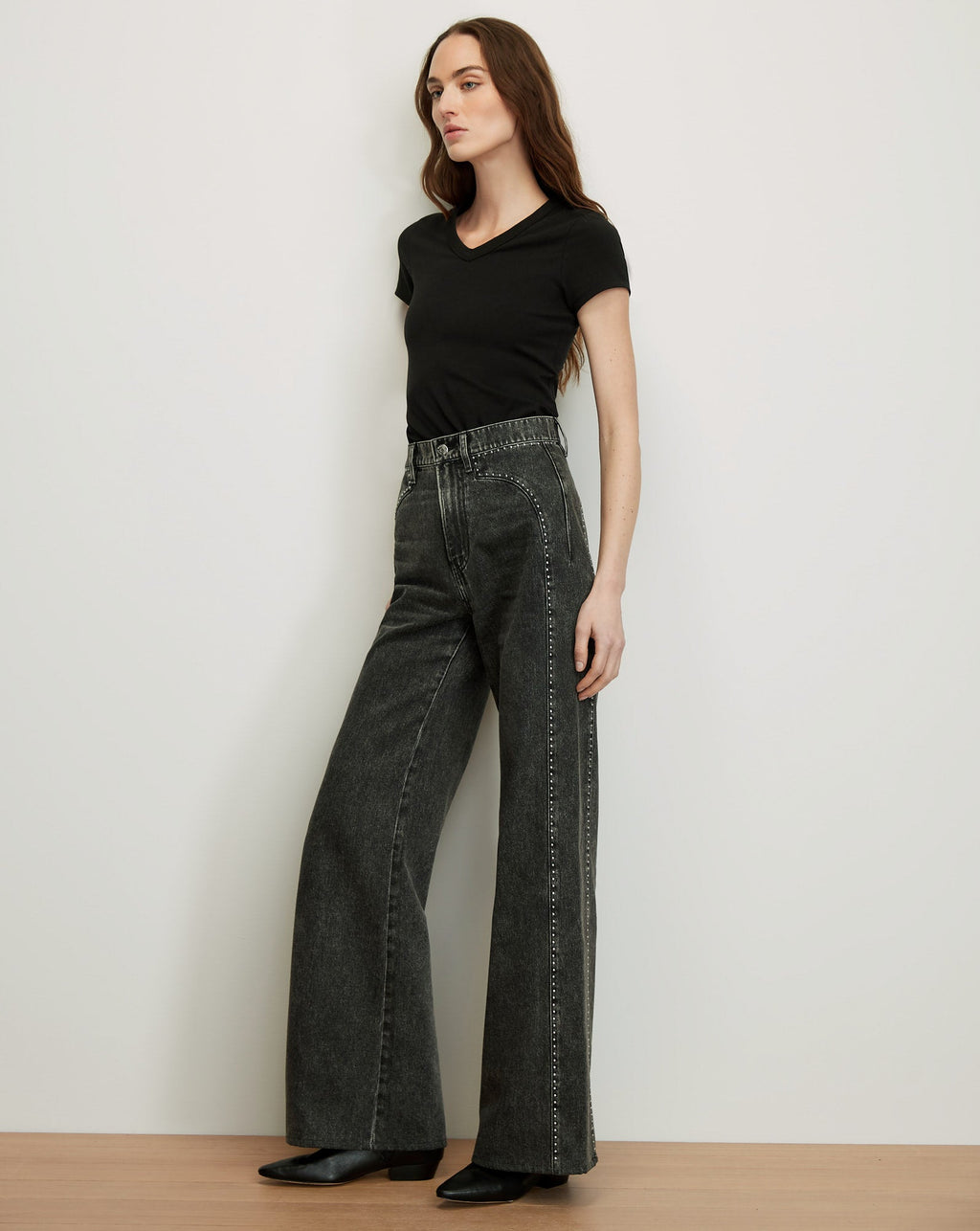 Grant Studded Wide-Leg Jean - Image 3