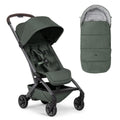 Joolz Aer2 Lightweight Compact Stroller + Footmuff Bundle - Forest Green