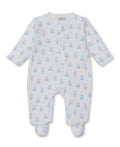 Kissy Kissy Footie w/ Zip - Teddy Bears, Light Blue, 0-3M