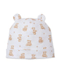 Kissy Kissy Hat - Teddy Bears, Tan, Newborn