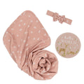 Living Textiles Hello World Gift Set - Dusty Rose