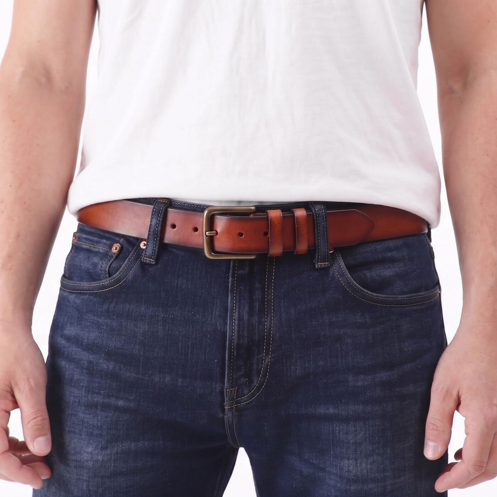 Men's Frontier Leather Belt - Image 12
