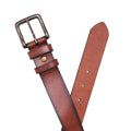 Men's Frontier Leather Belt - Amber