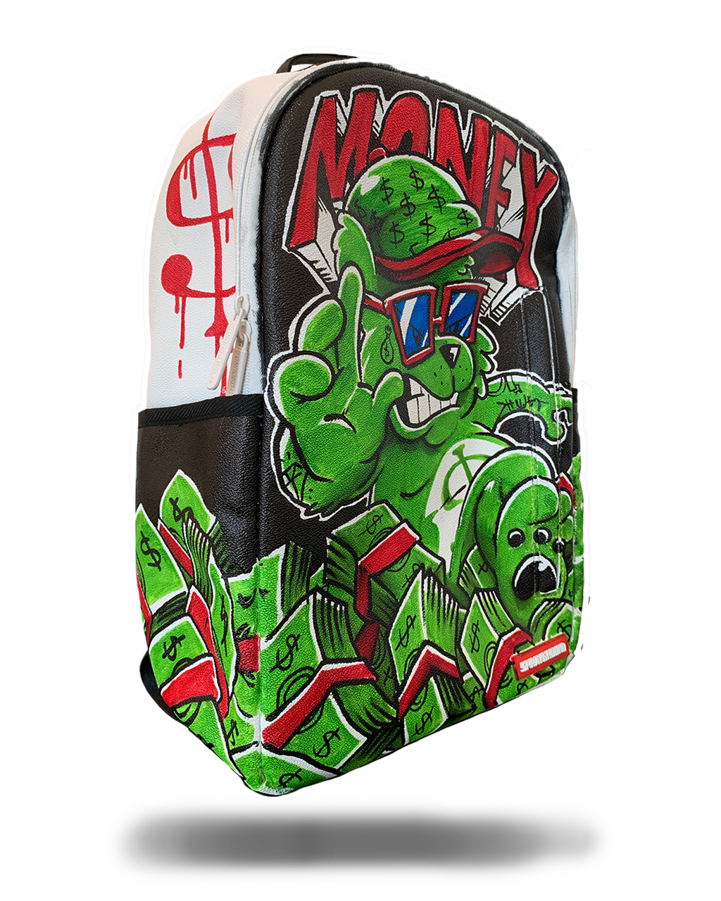 The Sprayground DIY White Backpack (Vegan Leather & Inner Money Lining) & Markers Included - Image 11