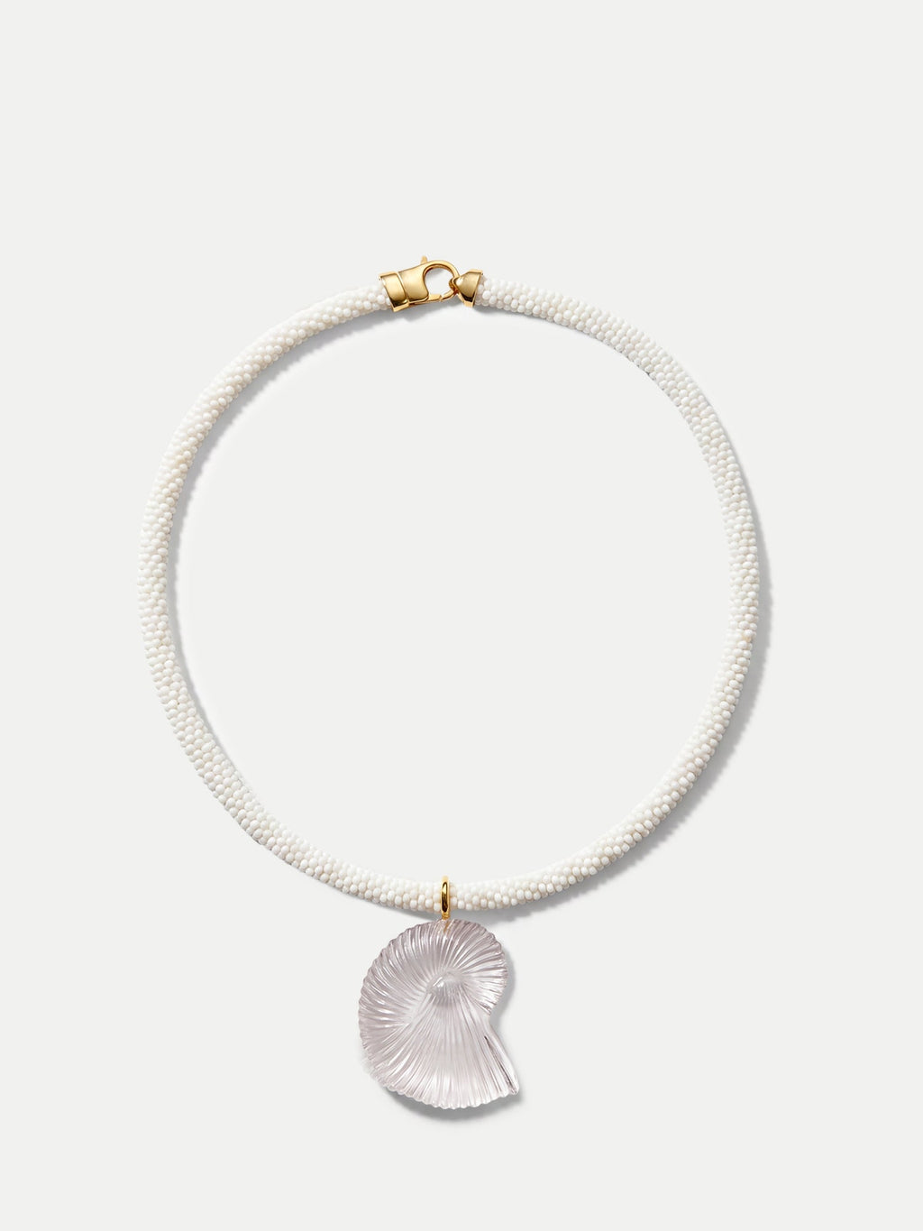 Nautilus Shell Beaded Necklace