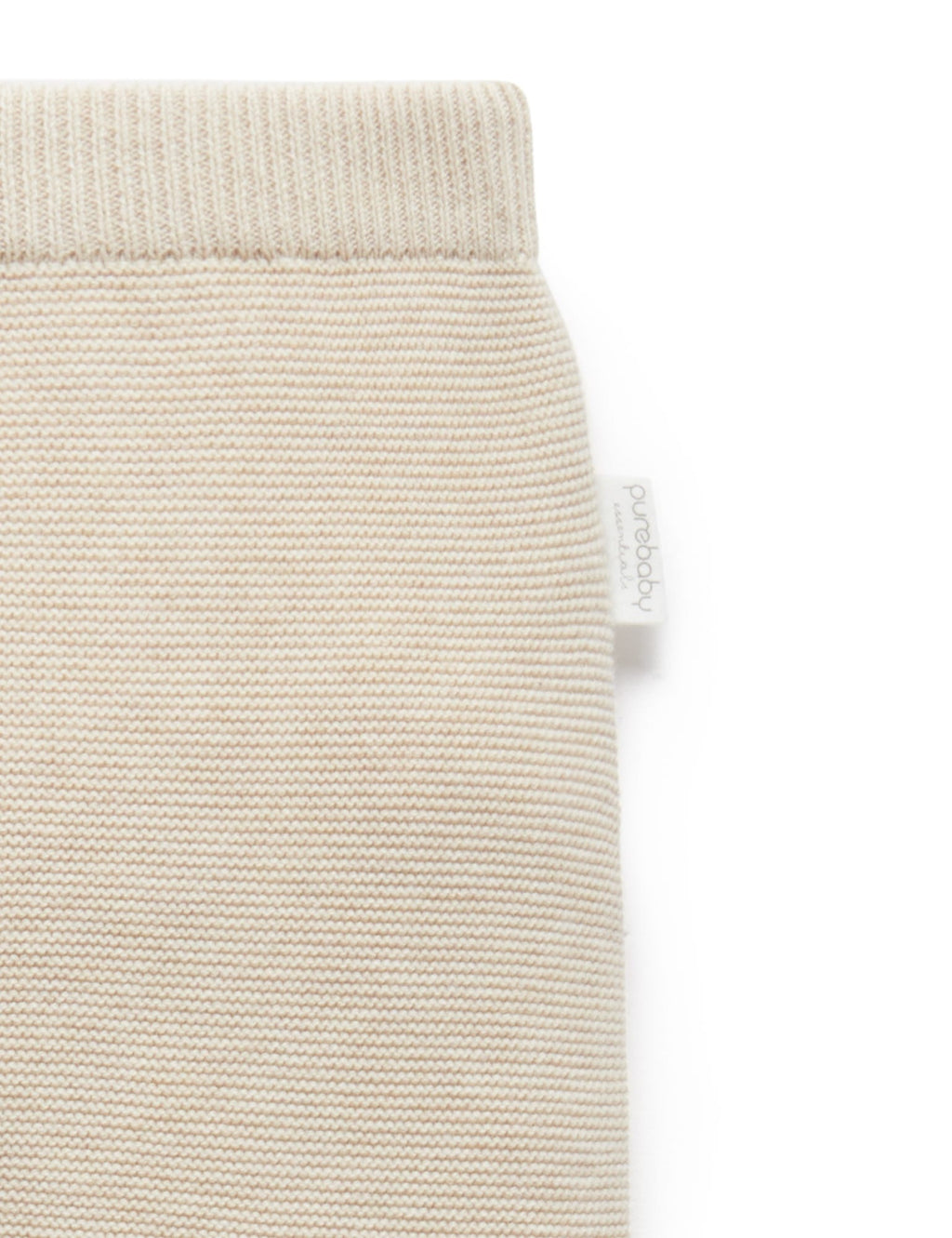 Purebaby Textured Leggings - Wheat Melange, 3-6M - Image 4