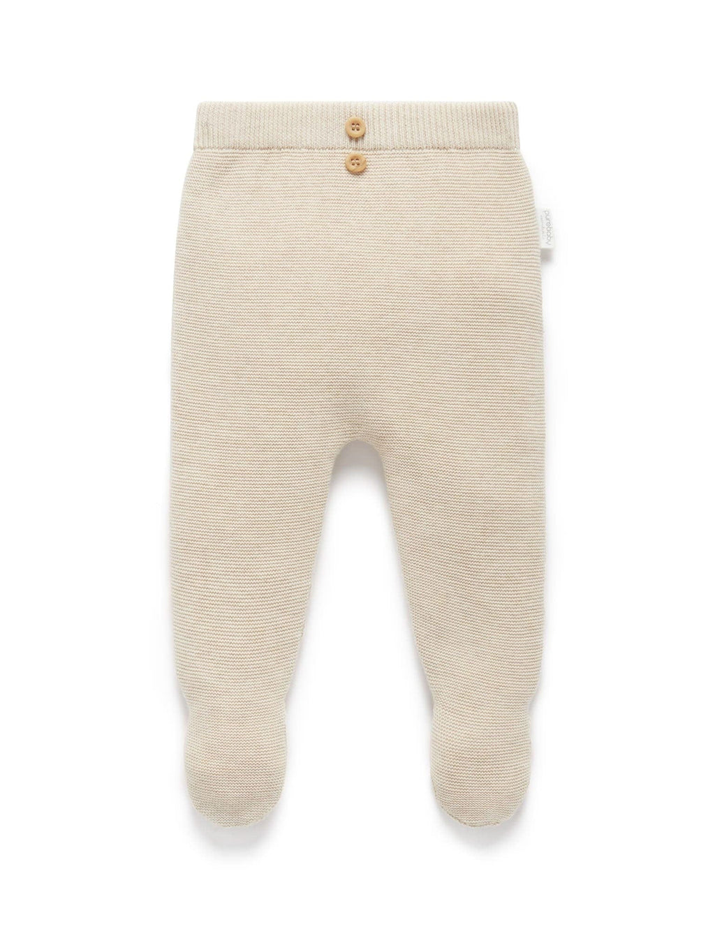 Purebaby Textured Leggings - Wheat Melange, NB