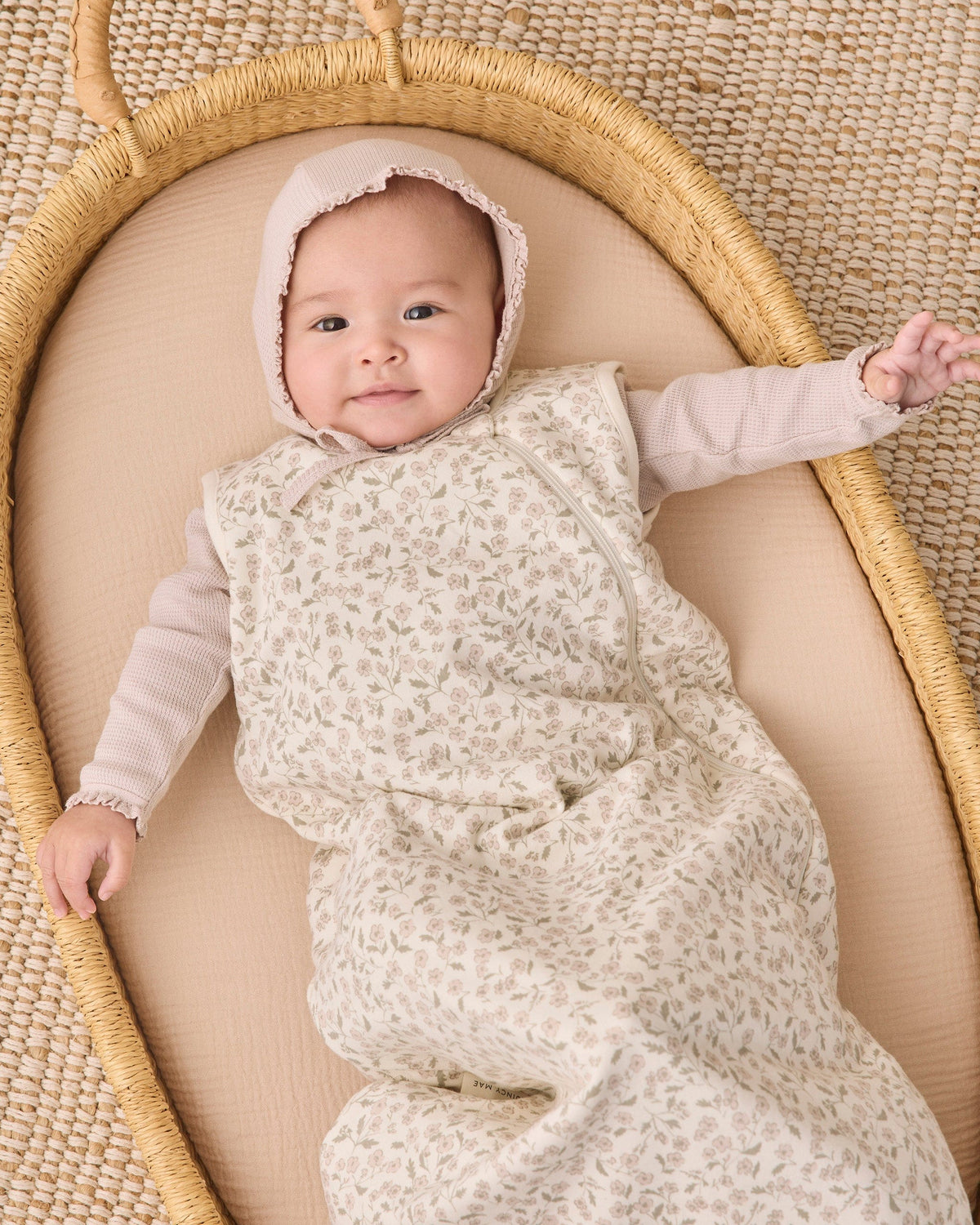 Quincy Mae Jersey Sleep Bag - Floret, 0-6M - Image 2