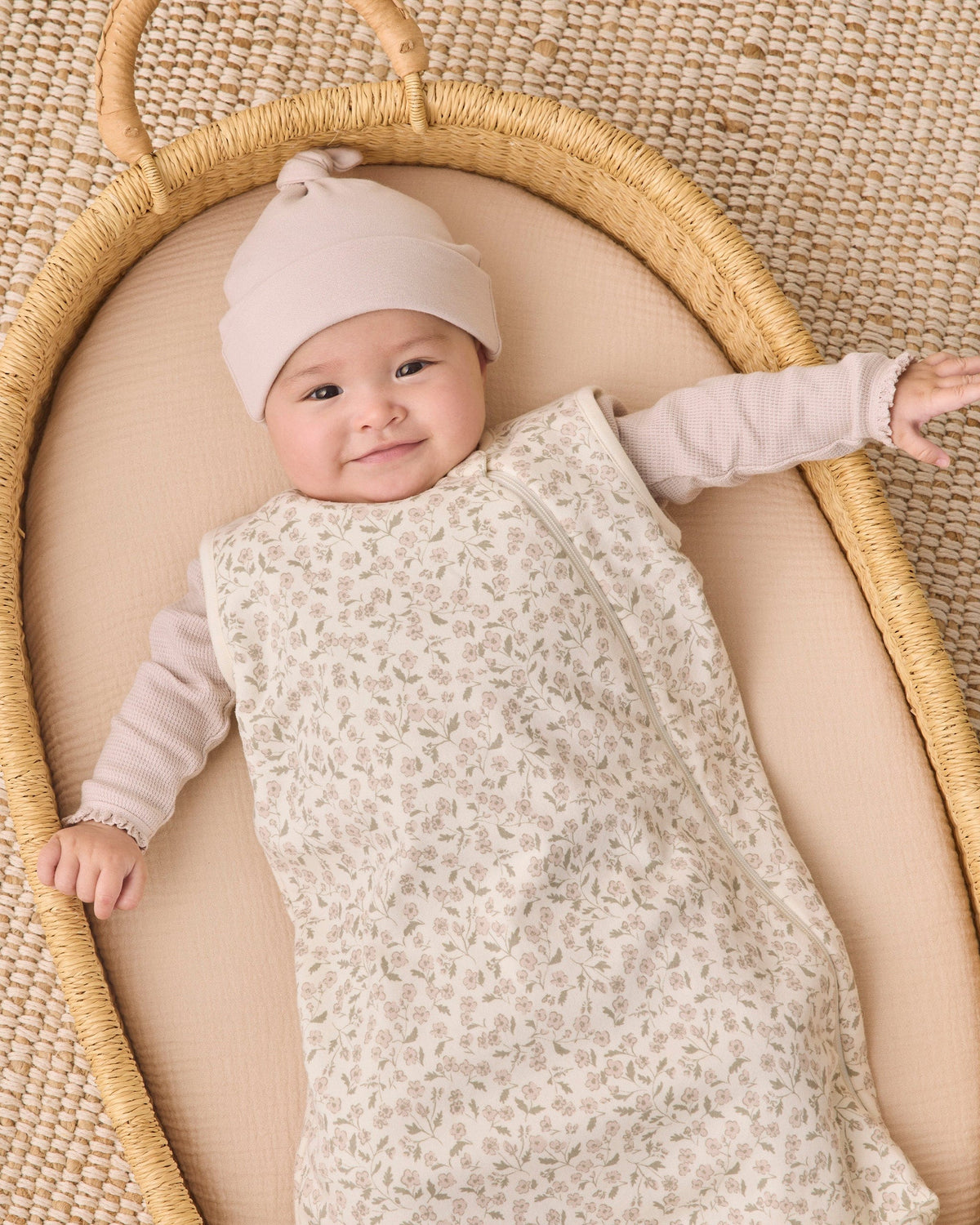 Quincy Mae Jersey Sleep Bag - Floret, 6-18M - Image 6