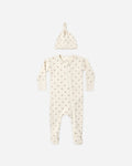 Quincy Mae Waffle Sleep Set - Fall Ditsy, 3-6M