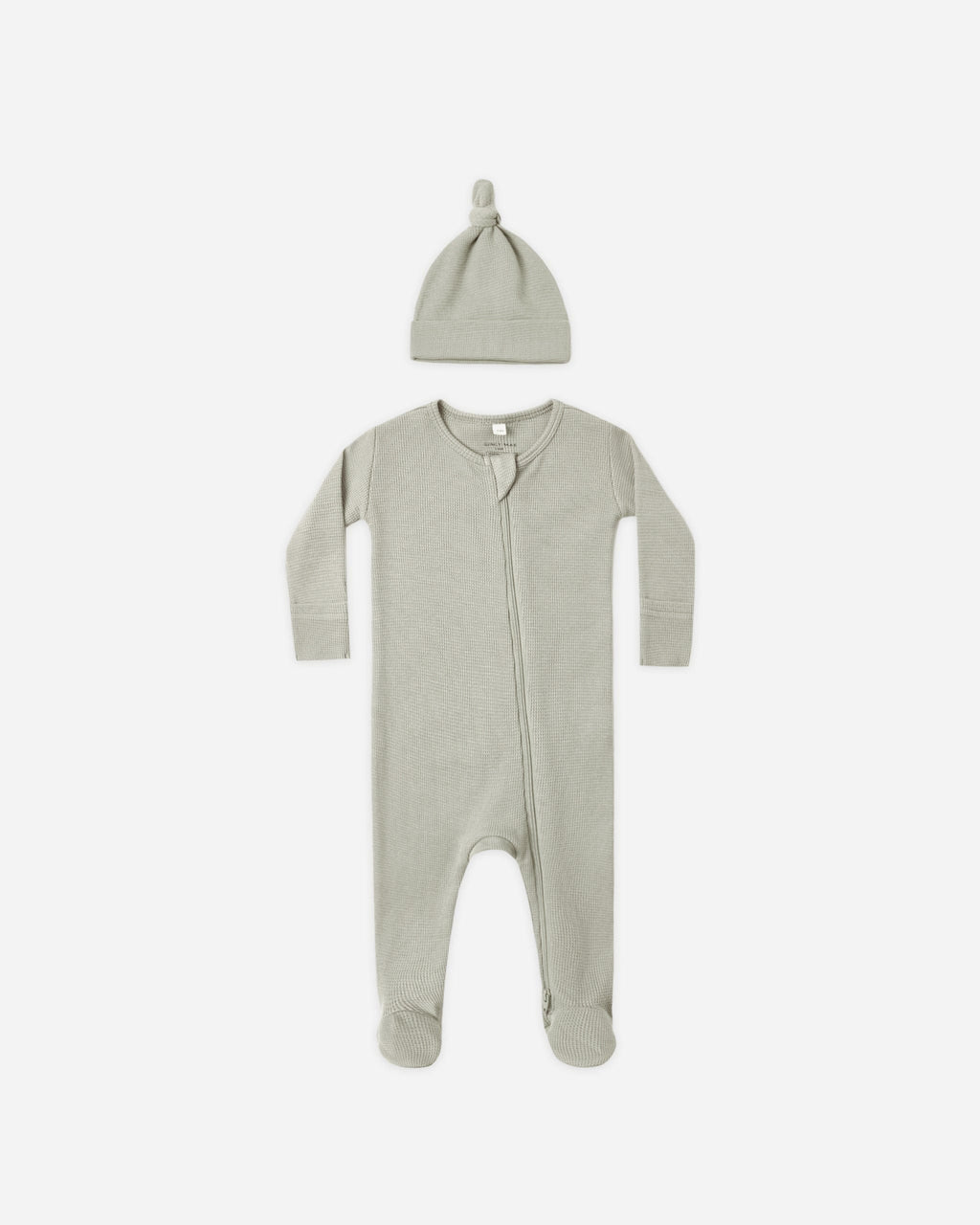 Quincy Mae Waffle Sleep Set - Laurel, 3-6M