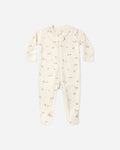 Quincy Mae Zip Long Sleeve Sleeper Footie - Pears, 3-6M