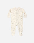 Quincy Mae Zip Long Sleeve Sleeper Footie - Pears, NB