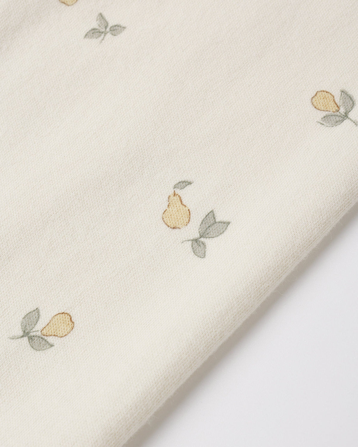 Quincy Mae Zip Long Sleeve Sleeper Footie - Pears, NB - Image 2
