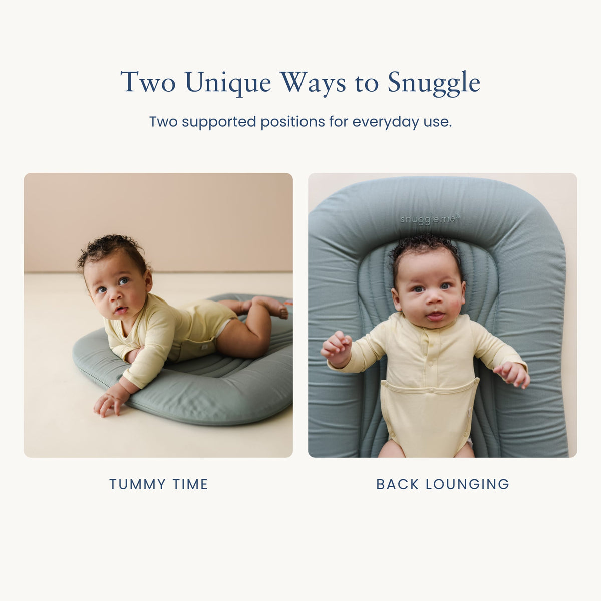 Snuggle Me Infant Lounger Wave - Slate - Image 3