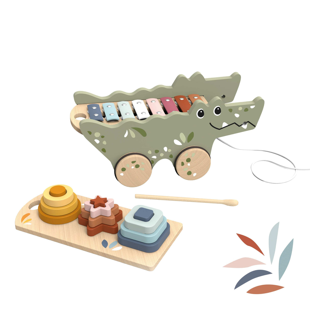 Speedy Monkey Croco Xylo & Activity Pull Along - Image 2