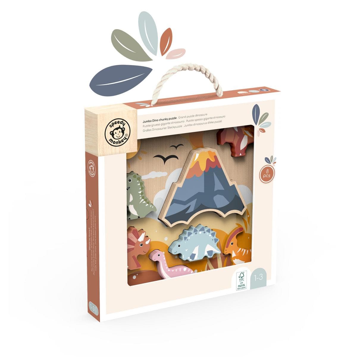 Speedy Monkey Jumbo Dino Chunky Puzzle - Image 5