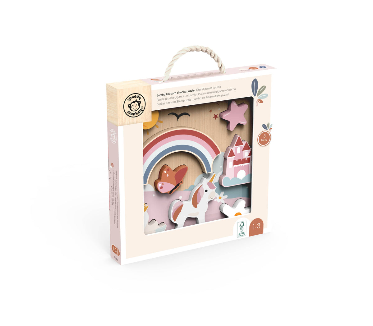 Speedy Monkey Jumbo Unicorn Chunky Puzzle - Image 2
