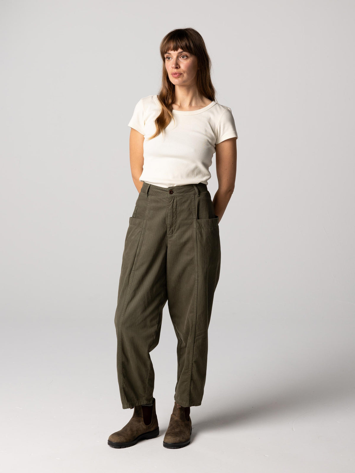 Women's Croft Workwear Barrel Trouser - Image 7