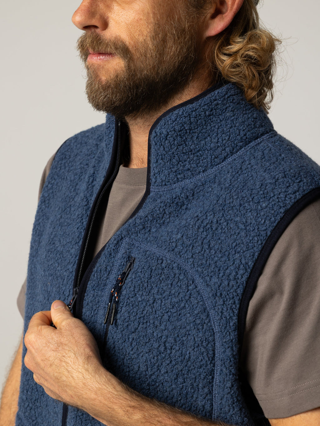 Men's Portell Wool Fleece Gilet - Image 3