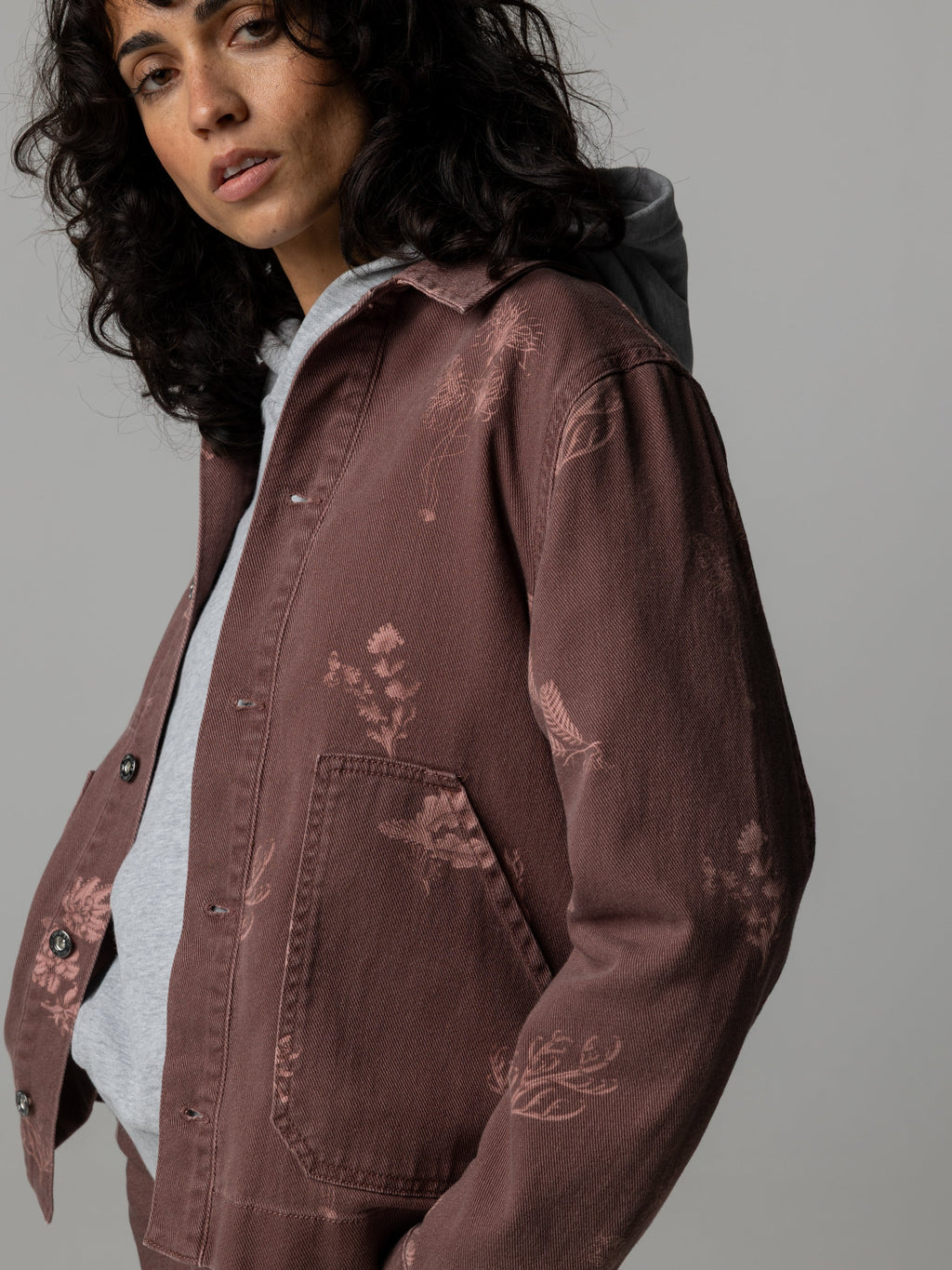 Women's Floral Marine Yarrel Printed Jacket - Image 3