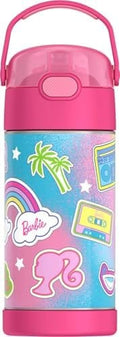 Thermos FUNtainer Vacuum Insulated Stainless Steel Straw Water Bottle 12oz - Barbie