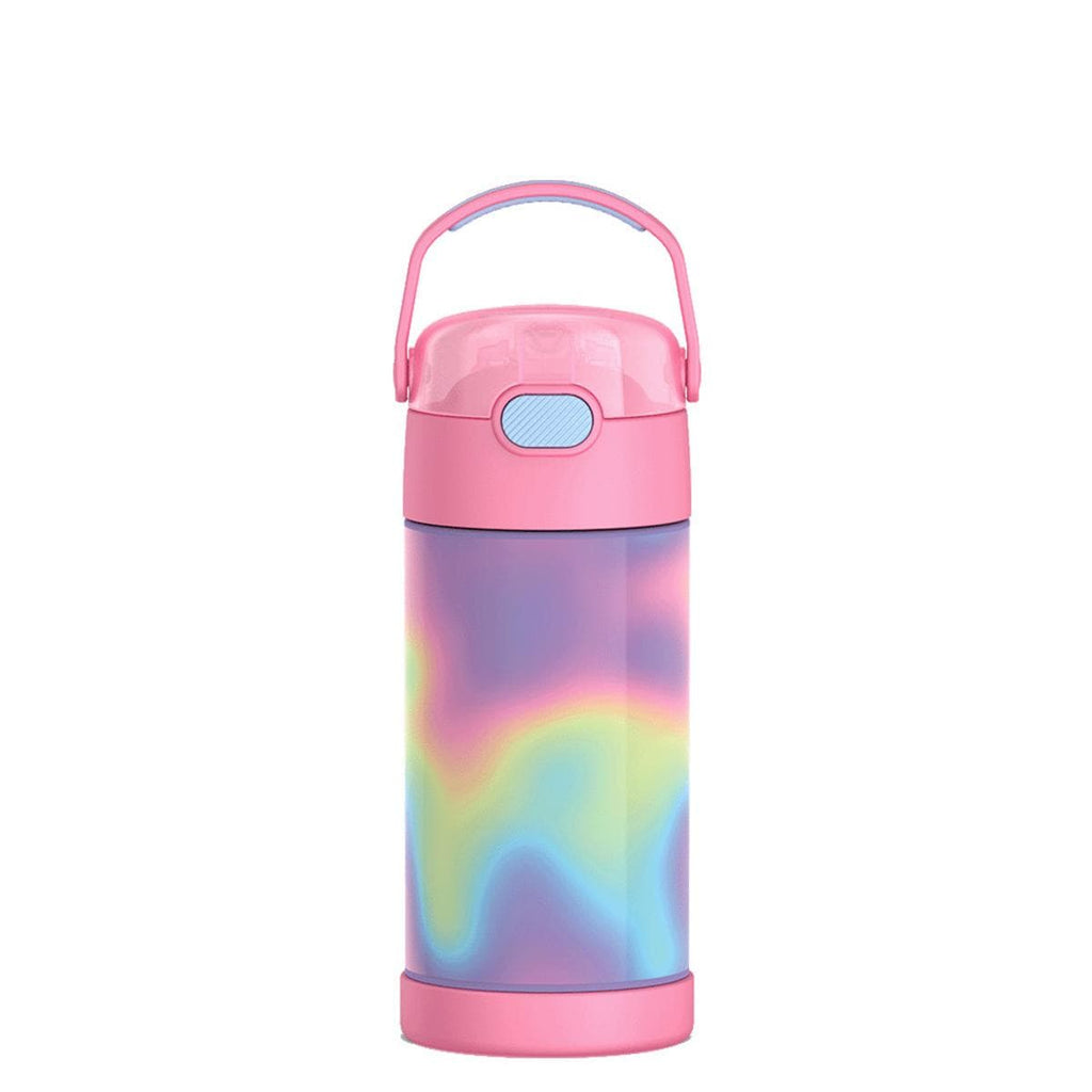 Thermos FUNtainer Vacuum Insulated Stainless Steel Straw Water Bottle 12oz - Rainbow Cloud - Image 2
