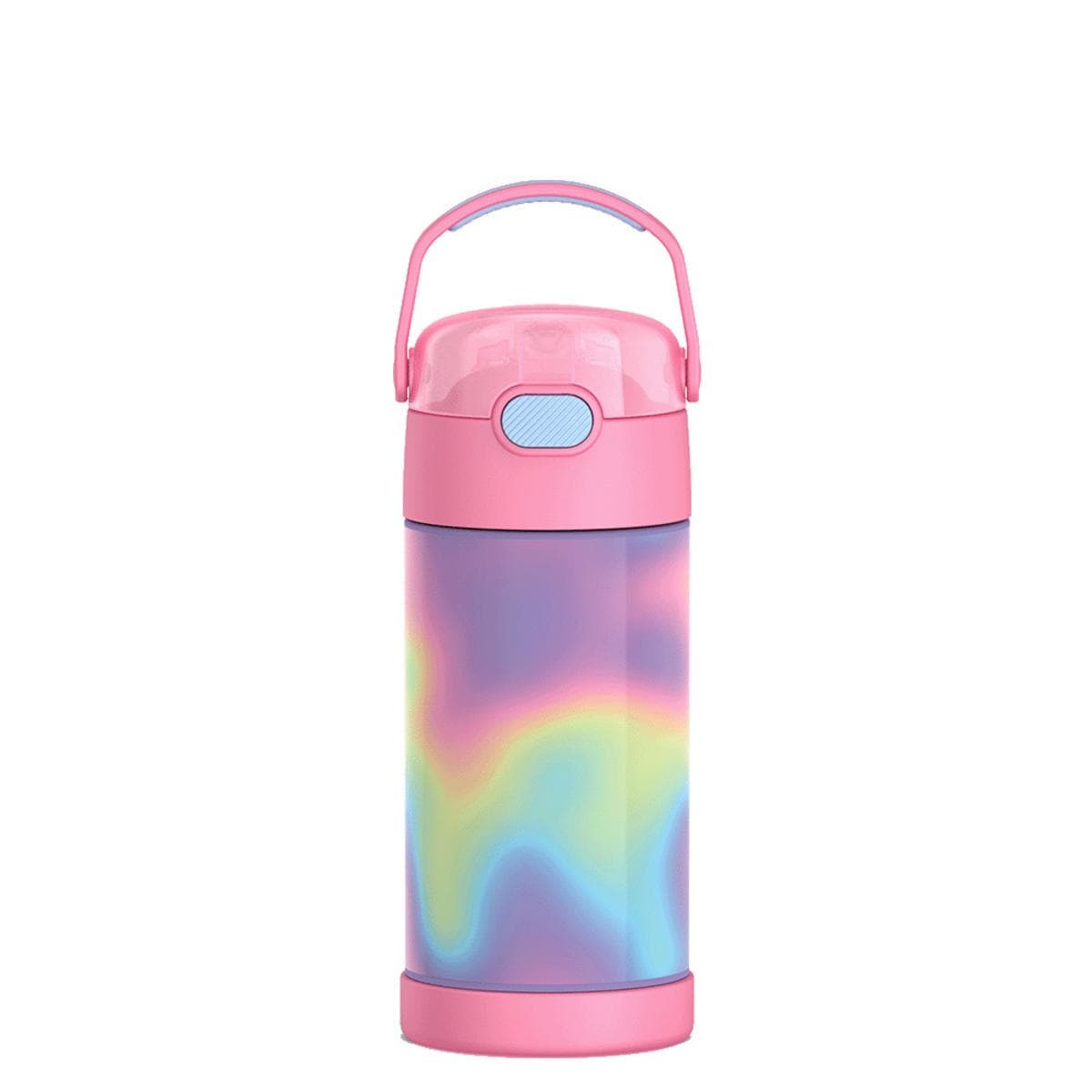 Thermos FUNtainer Vacuum Insulated Stainless Steel Straw Water Bottle 12oz - Rainbow Cloud - Image 2