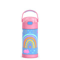 Thermos FUNtainer Vacuum Insulated Stainless Steel Straw Water Bottle 12oz - Rainbow Dreams