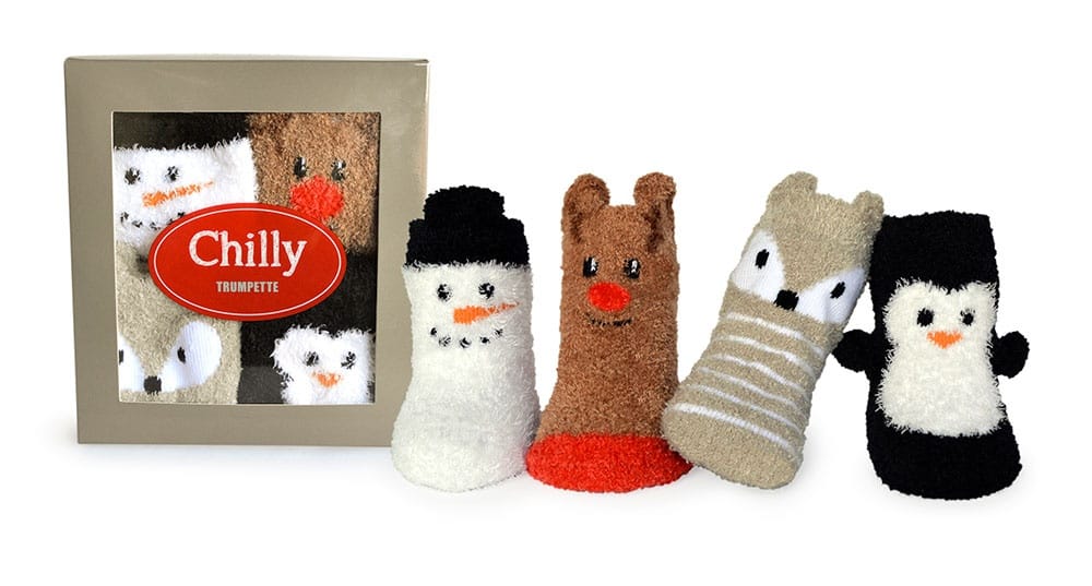 Trumpette Chilly Socks, 4 Pack - 0-12M