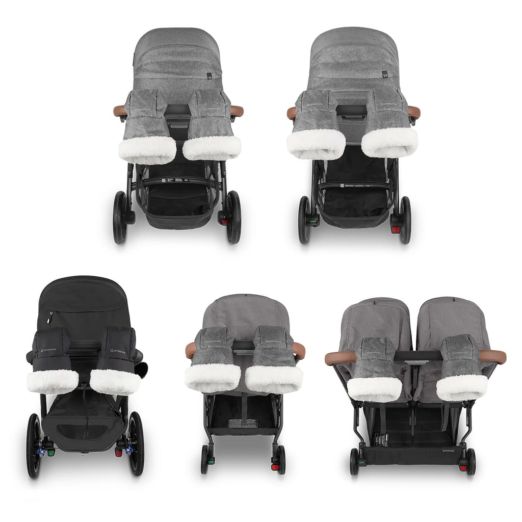 UPPAbaby Cozy Hand Muffs - James (Black) - Image 5