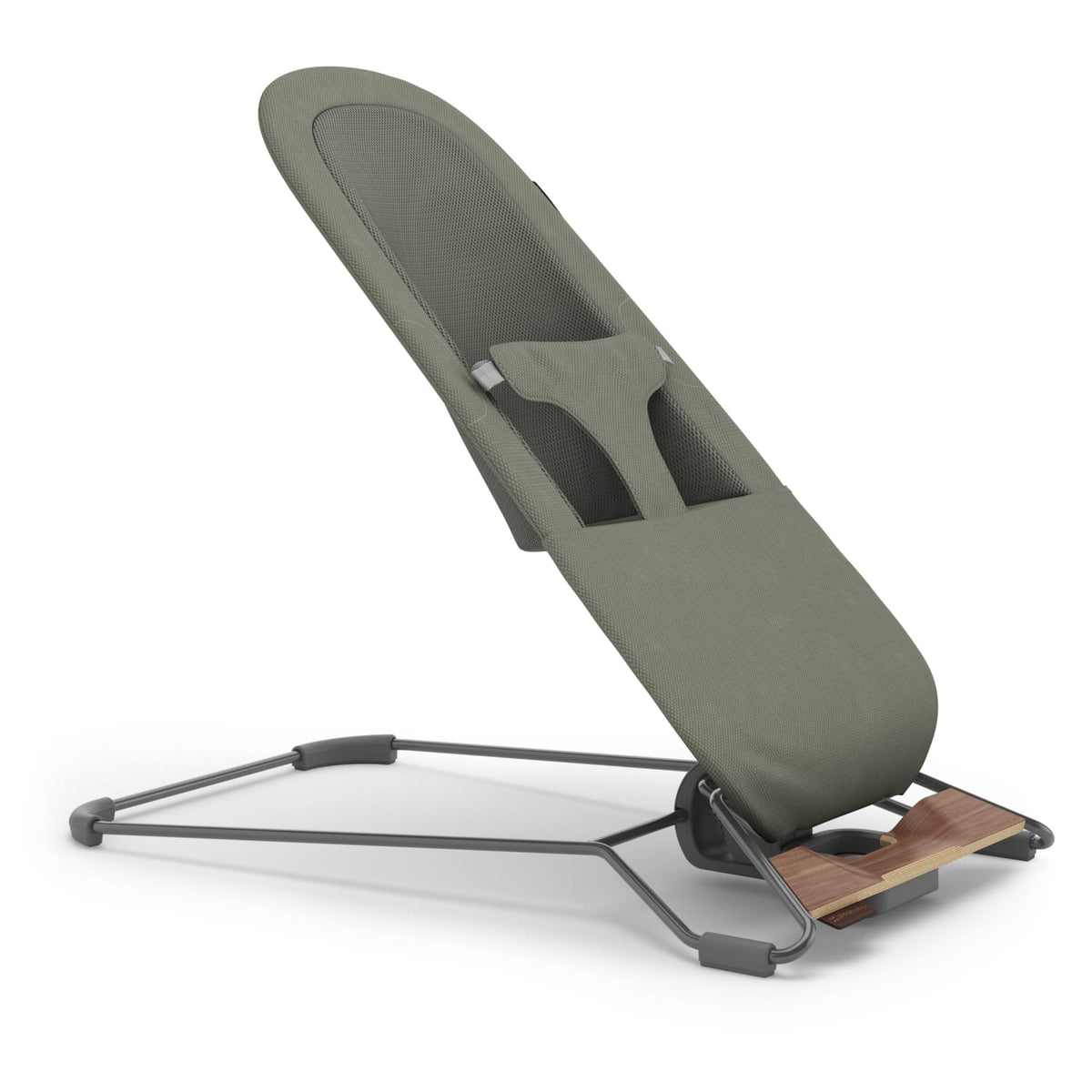 UPPAbaby Mira 3-in-1 Bouncer - Maddie Green Soft Knit (Grey Shine / Walnut Wood) - Image 9