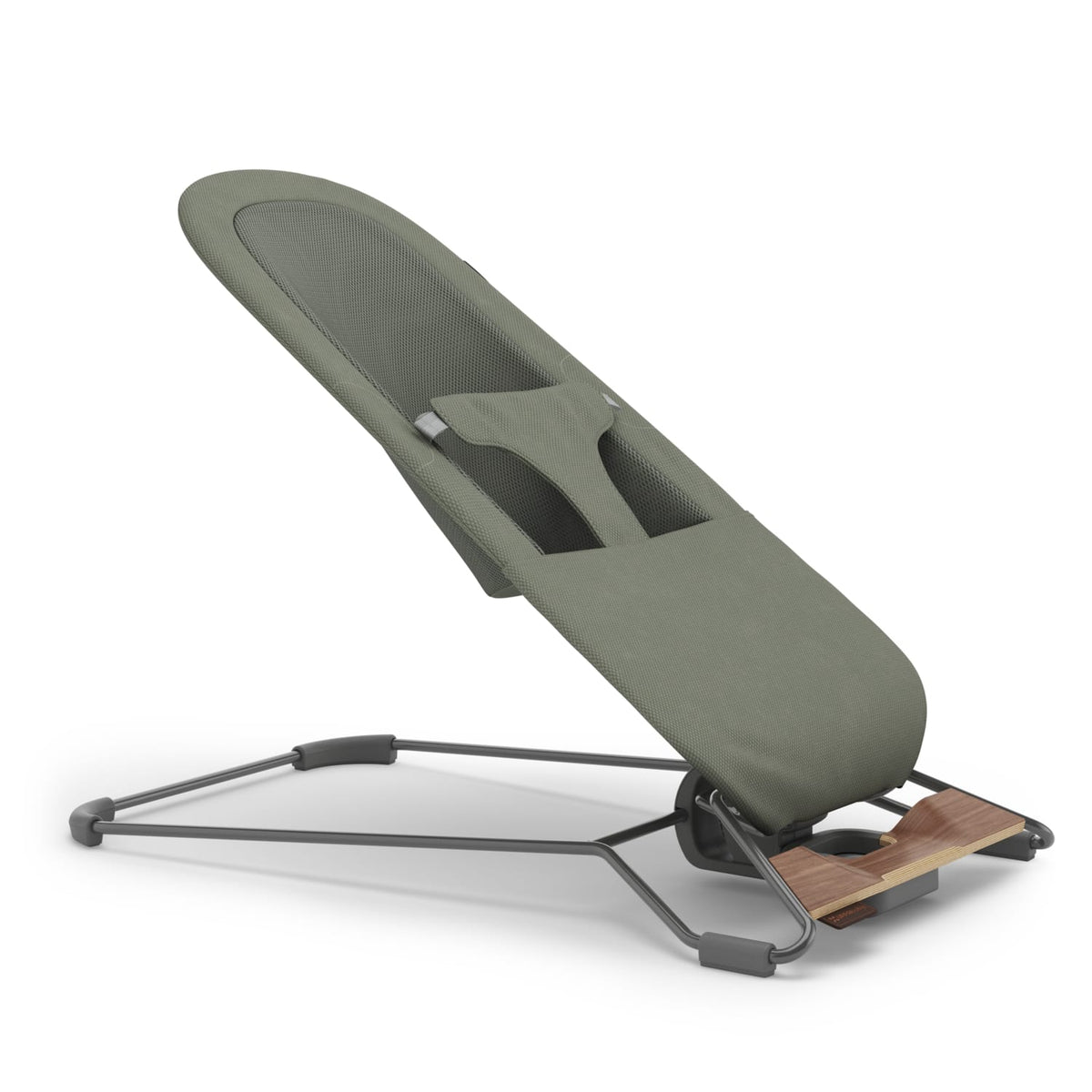 UPPAbaby Mira 3-in-1 Bouncer - Maddie Green Soft Knit (Grey Shine / Walnut Wood) - Image 8