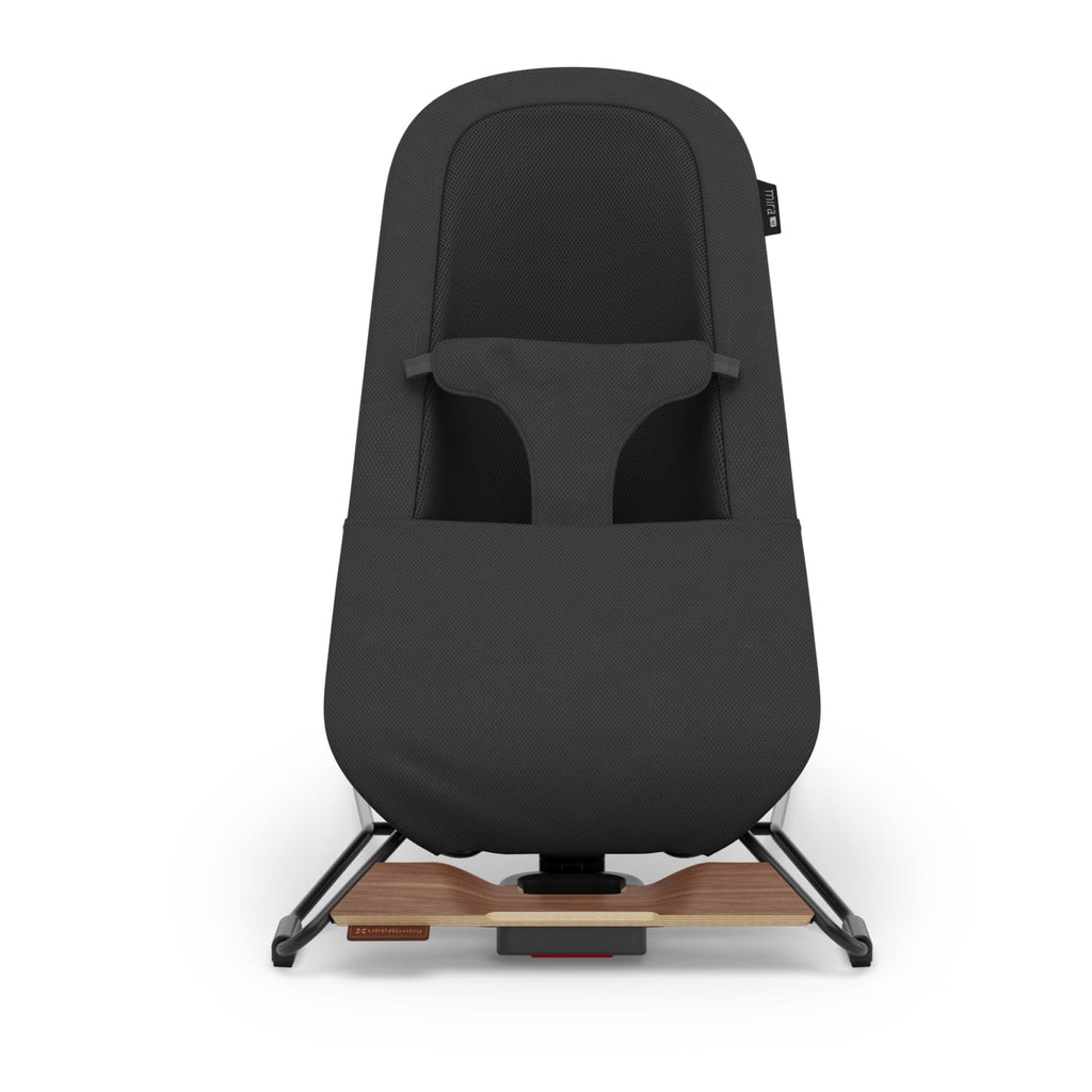 UPPAbaby Mira 3-in-1 Bouncer - Mason Black Soft Knit (Black Matte / Walnut Wood) - Image 5