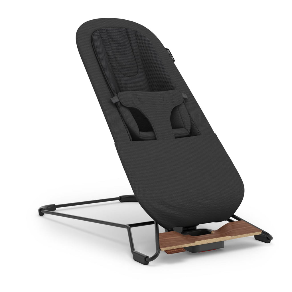 UPPAbaby Mira 3-in-1 Bouncer - Mason Black Soft Knit (Black Matte / Walnut Wood) - Image 2