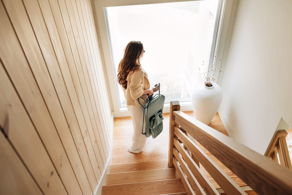 UPPAbaby Mira 3-in-1 Bouncer - Maddie Green Soft Knit (Grey Shine / Walnut Wood) - Image 17