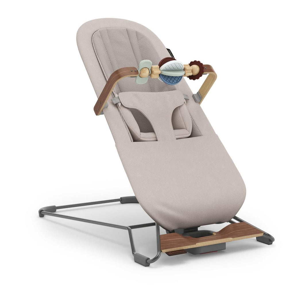 UPPAbaby Mira 3-in-1 Bouncer - Townsend Beige Soft Knit (Grey Shine / Walnut Wood)