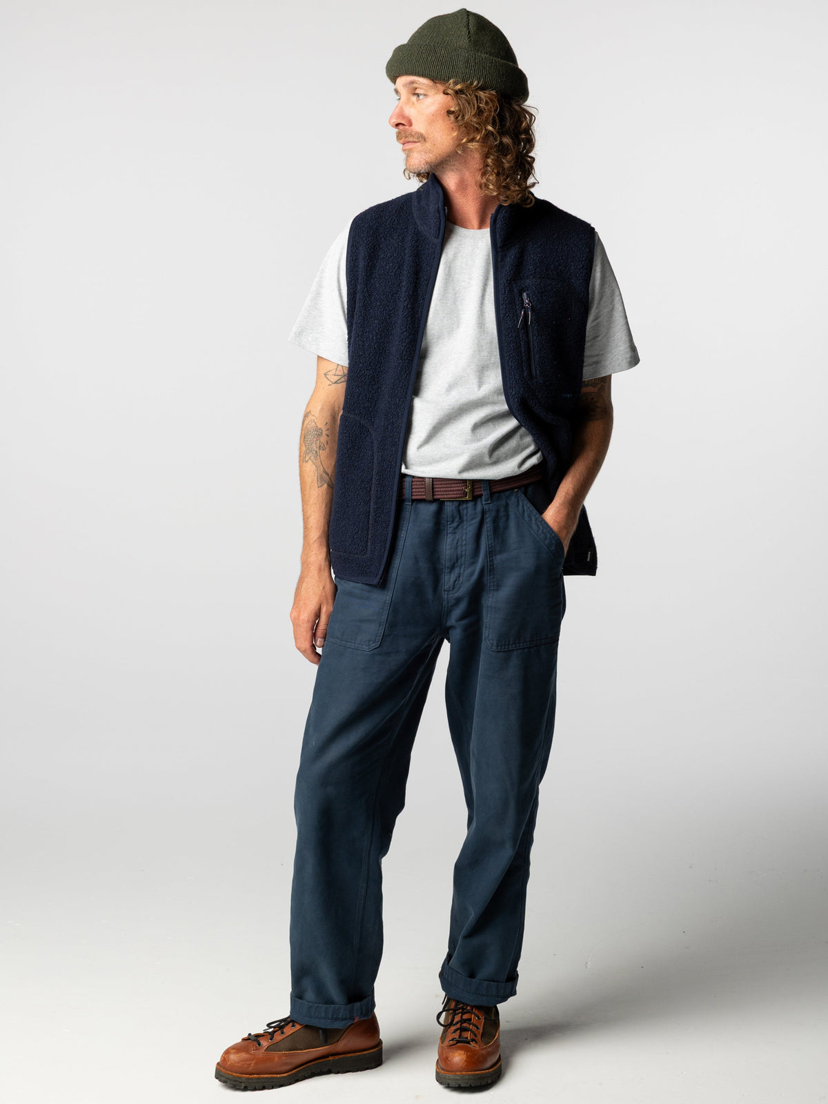Men's Portell Wool Fleece Gilet - Image 4