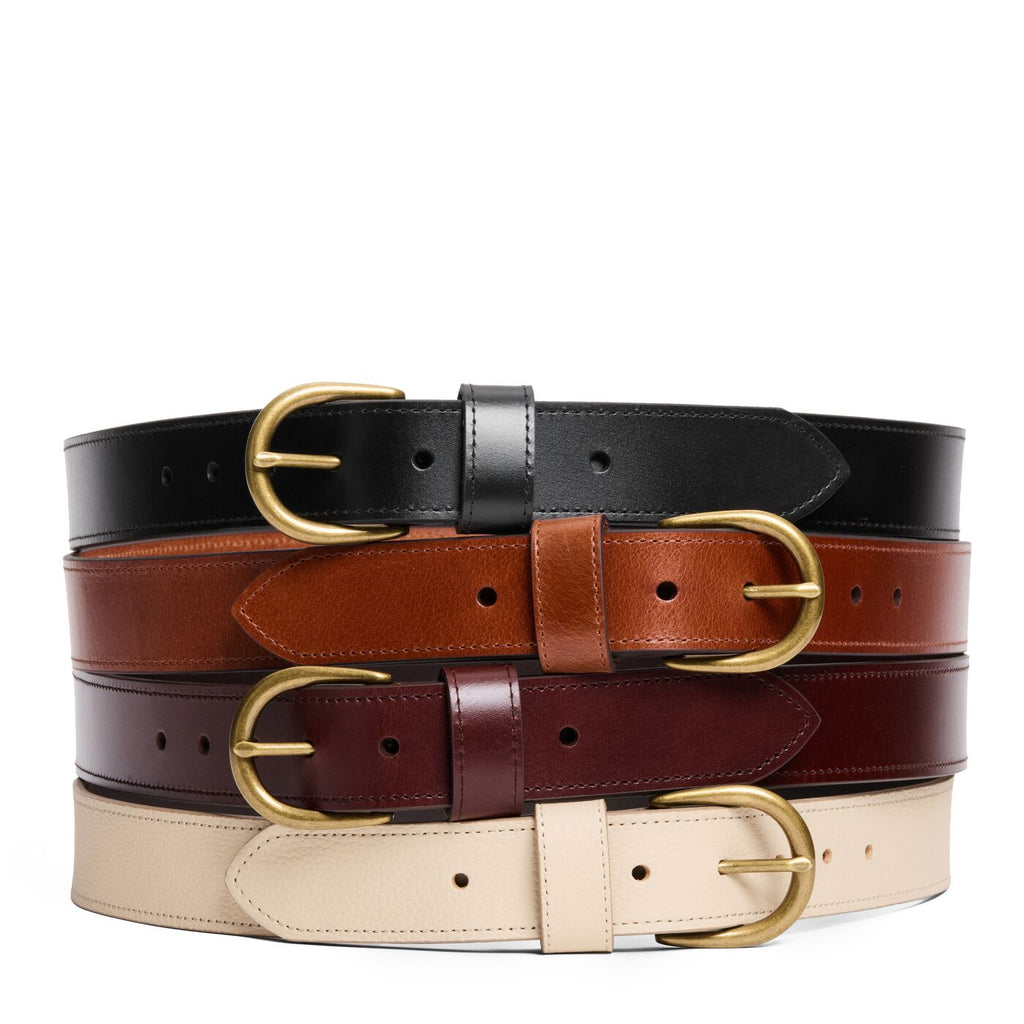 Women's Wide Loop Leather Belt - Image 13
