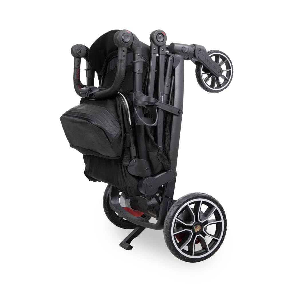 WonderFold L4 Quad (4 Seater) Stroller Wagon with Electric Wheels - Porsche - Image 7