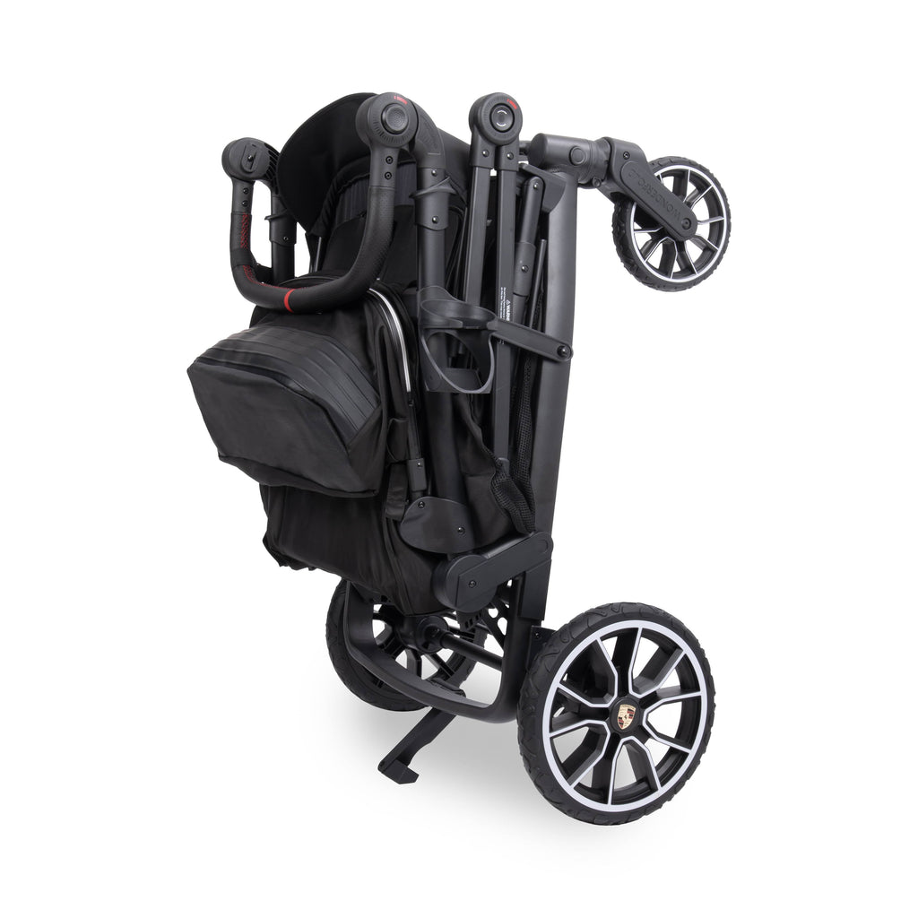 WonderFold L4 Quad (4 Seater) Stroller Wagon with Non-Electric Wheels - Porsche - Image 8