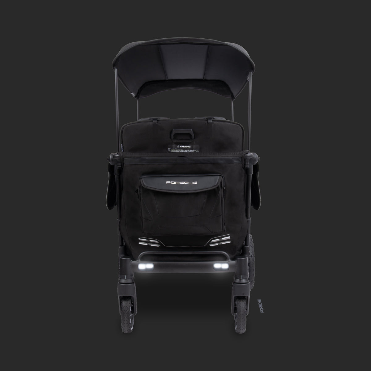 WonderFold L4 Quad (4 Seater) Stroller Wagon with Non-Electric Wheels - Porsche - Image 10